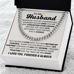 Cuban Link Chain for Him - Valentine’s Day & Anniversary Husband Gift from Wife