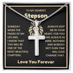 To My Dearest Son Necklace - Gift for Son - Always keep me in your heart - Artisan Cross Necklace
