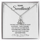 To My Sweetheart Necklace - Gift for Love on Valentine’s Day & Special Days - Anchor Pendant Necklace