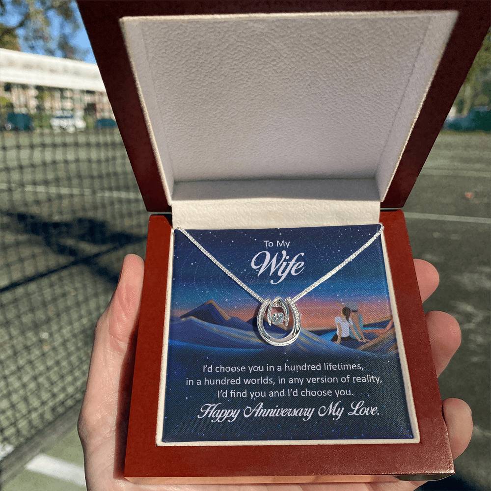 Meaningful Wife Jewelry from Husband - Romantic Gift for Anniversary - Lucky In Love Necklace