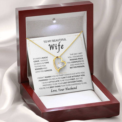 Heartfelt Gift for Wife from Husband - Romantic Jewelry for Special Occasions & Valentine’s Day - Forever Love Necklace