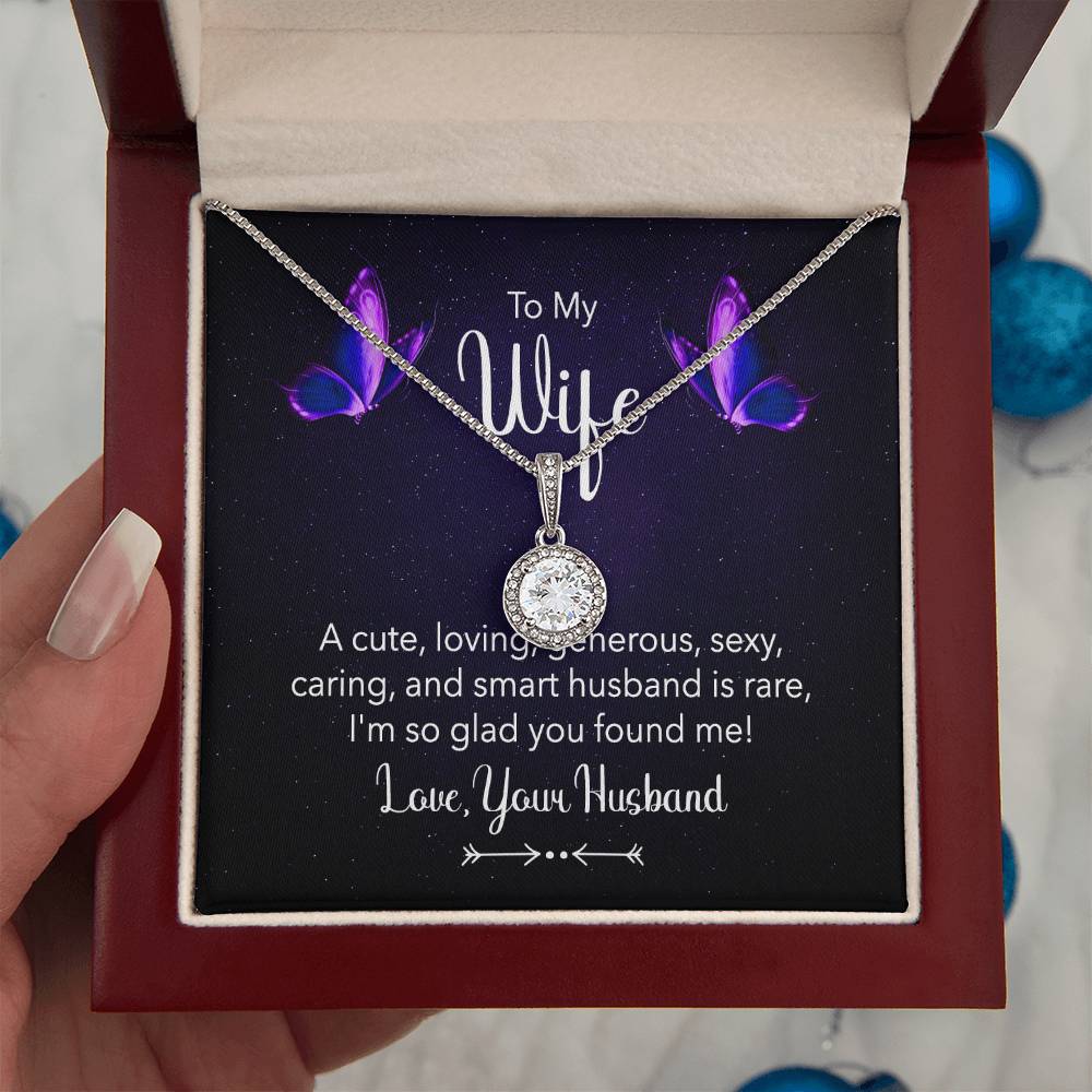 To My Wife Necklace - Meaningful Jewelry for Wife from Husband for Valentine’s Day, Christmas & Any Special Occasion - Eternal Hope Necklace
