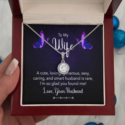 To My Wife Necklace - Meaningful Jewelry for Wife from Husband for Valentine’s Day, Christmas & Any Special Occasion - Eternal Hope Necklace