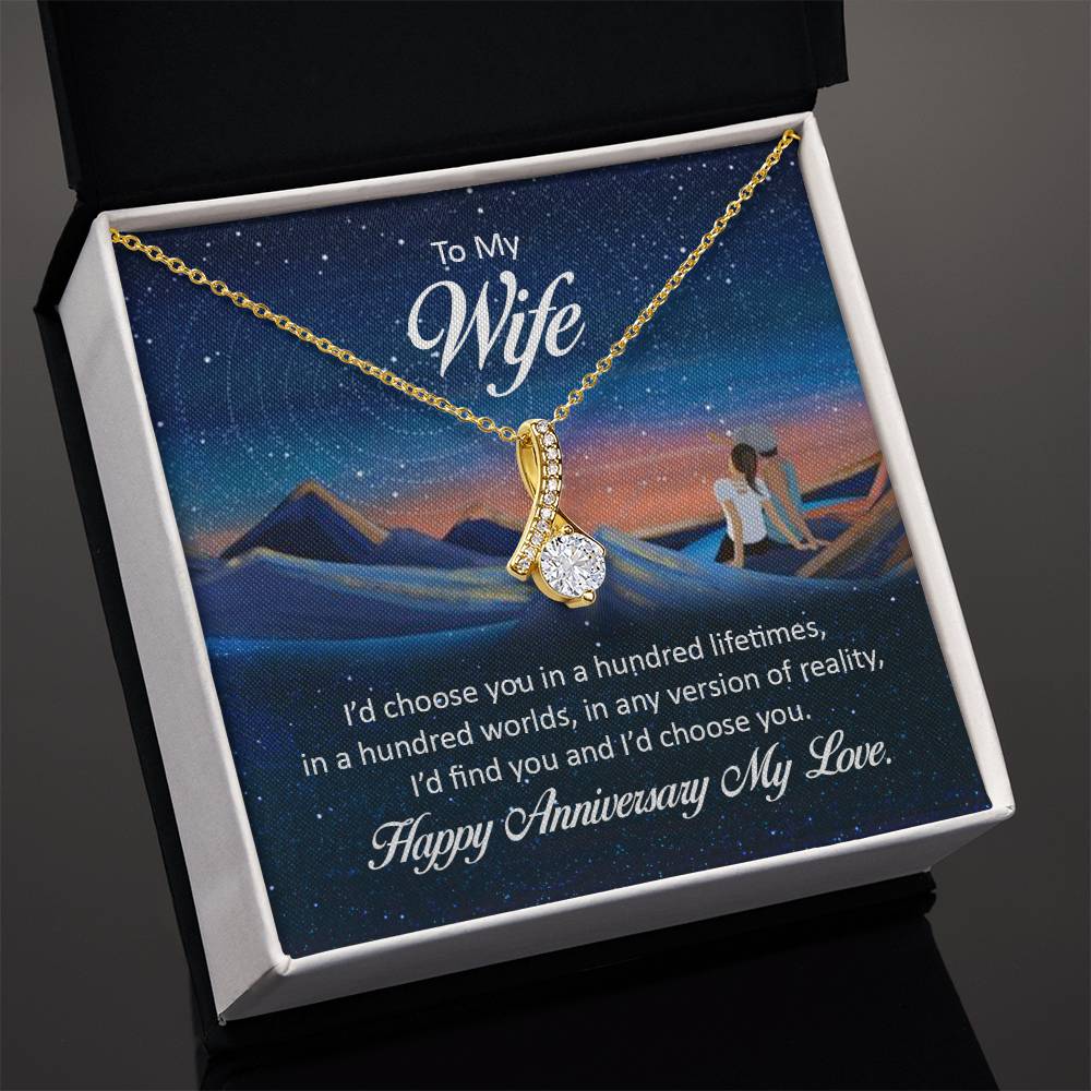 Anniversary Gift for Wife from Husband - Sweet Romantic Jewelry for Valentine’s Day - Alluring Beauty Necklace