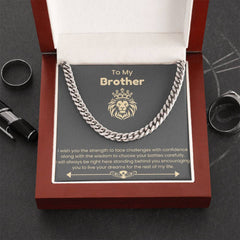 Meaningful Necklace for Brother, Sentimental Jewelry Gift, To My Amazing Brother