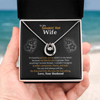 To My Smokin' Hot Wife Necklace - Heartfelt Gift for Birthday & Valentine’s Day - Lucky In Love Necklace