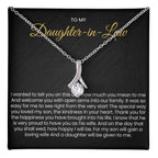 To My Daughter In Law - Alluring Beauty Necklace - Gift for Daughter in Law