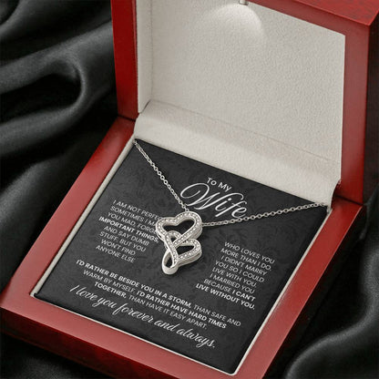 To My Wife - I Can't Live Without You - Necklace Gift Set