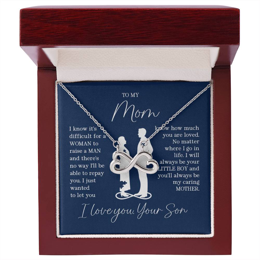 To My Mom - I will always be your little boy - Endless Love Necklace - Best Gift for Mom from Son