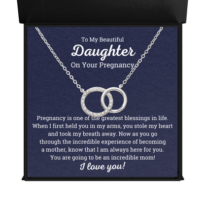 Pregnant Daughter Gift Necklace in Box