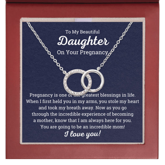 Pregnant Daughter Gift Necklace in Box