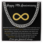14th Anniversary Gift, Cuban Link Chain for 14th Anniversary, Stylish Gift for Him, Celebrate Love & Togetherness