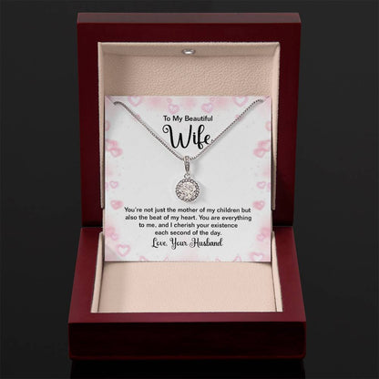 To My Wife Gift from Husband - Romantic Jewelry for Birthday & Anniversary Celebrations - Eternal Hope Necklace