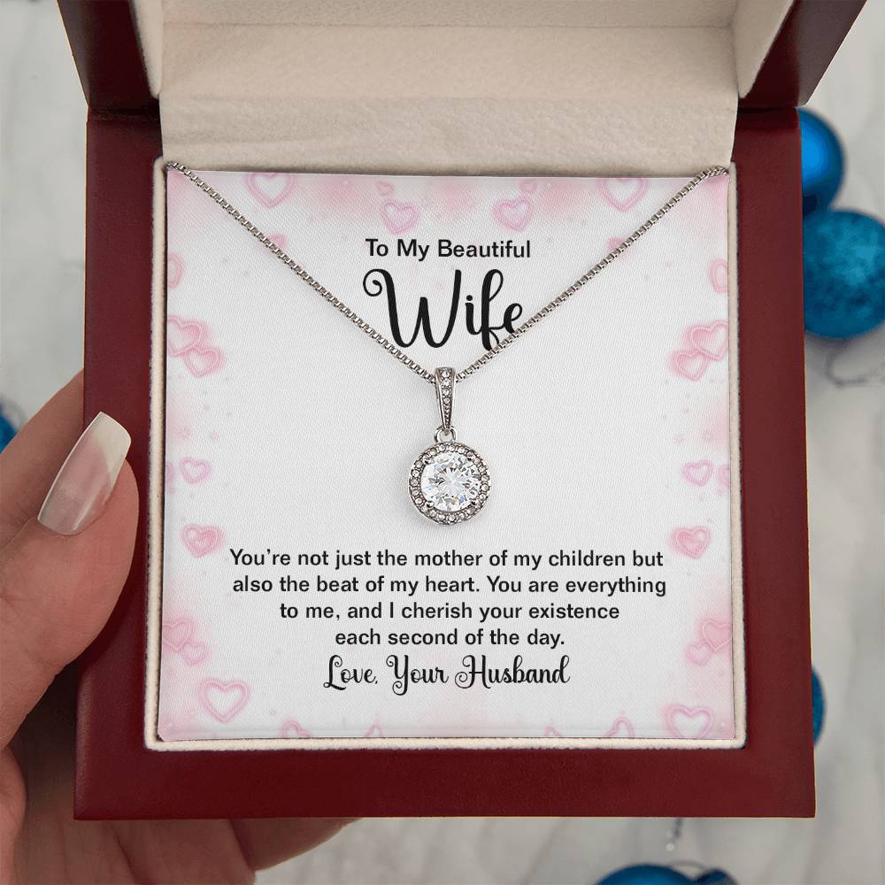 To My Wife Gift from Husband - Romantic Jewelry for Birthday & Anniversary Celebrations - Eternal Hope Necklace
