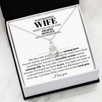 To My Wife Necklace - Perfect Gift from Husband for Birthday, Christmas & Valentine’s Day - Anchor Pendant Necklace