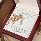 To My Daughter Necklace – Holiday Gift for Daughter Graduation from Mom – Alluring Beauty Necklace
