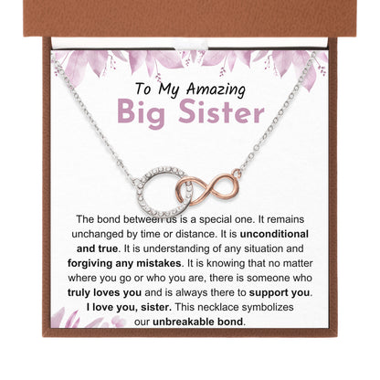 Big Sister Necklace Gift - Heartfelt Present For Birthday, Graduation, Mother's Day