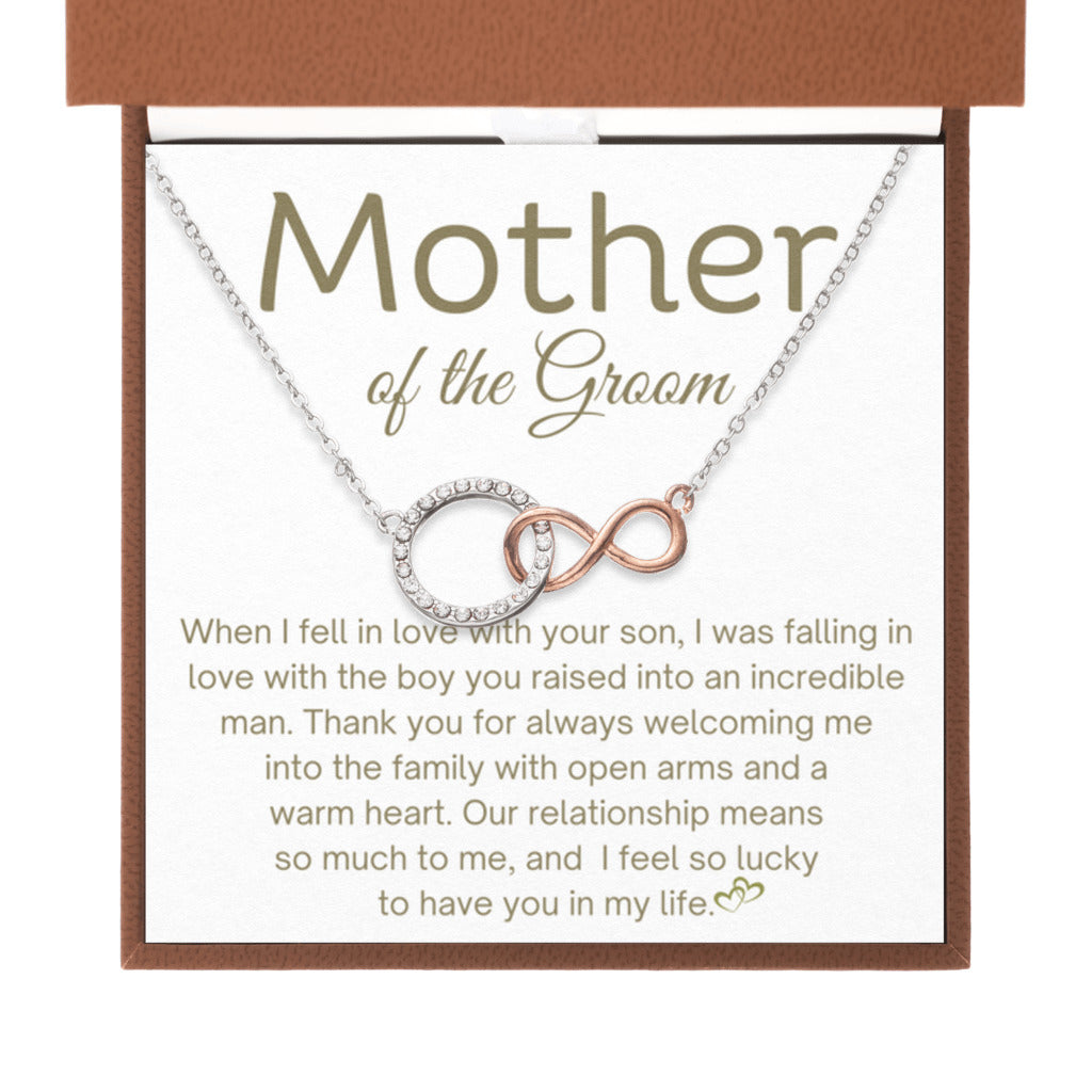 Bride Gift To Mother In Law for Wedding Day | Infinite Bond Circle Necklace