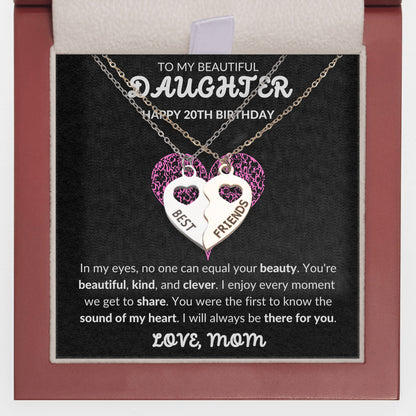 20th mother daughter necklace