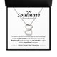 To My Soulmate Gift - Interlocked Hearts Necklace