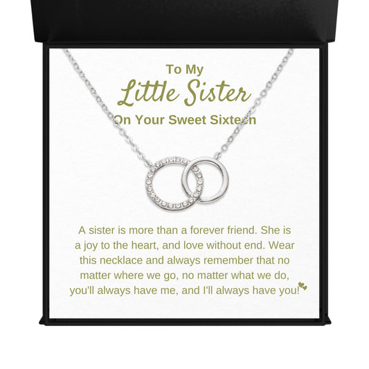 Little Sister Necklace Gift For Sweet Sixteen