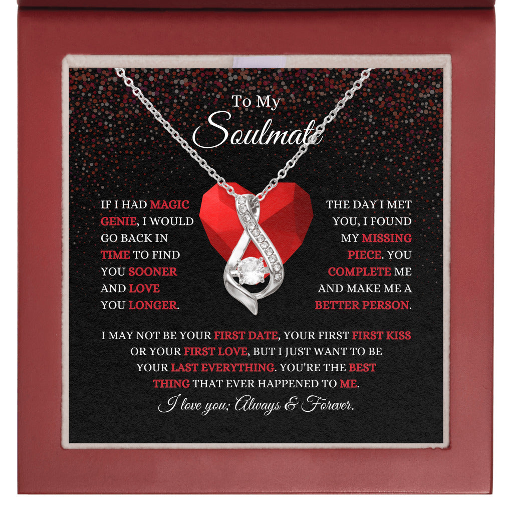 To My Soulmate - Last Everything  - Dreamy Babe Ribbon Necklace