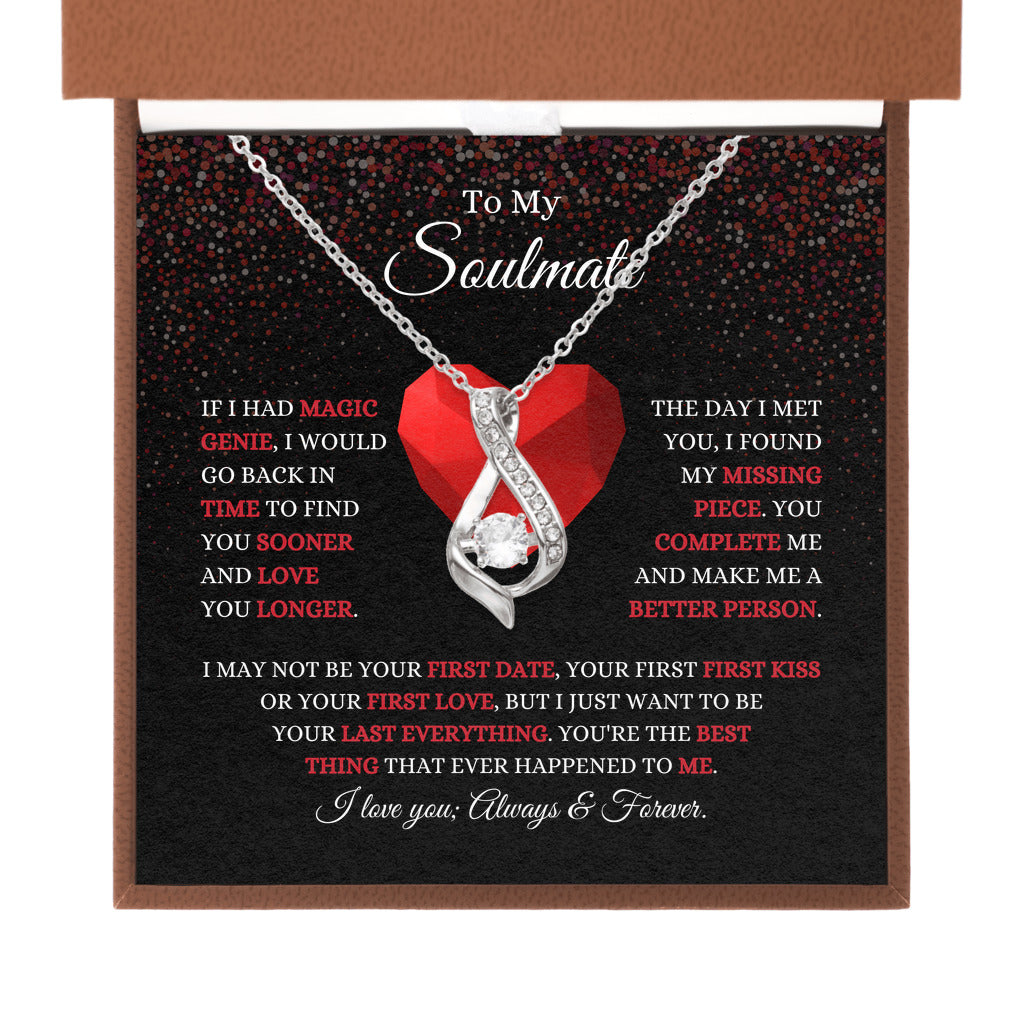 To My Soulmate - Last Everything  - Dreamy Babe Ribbon Necklace