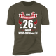 26th Birthday Short Sleeve Tee front view
