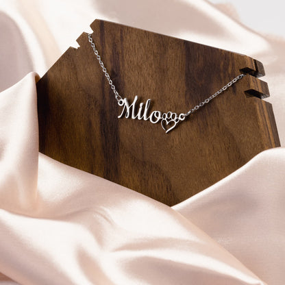 Personalized Dog Name Necklace - Louis Monte
