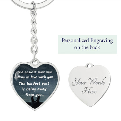 heart-shaped keychain for gifting