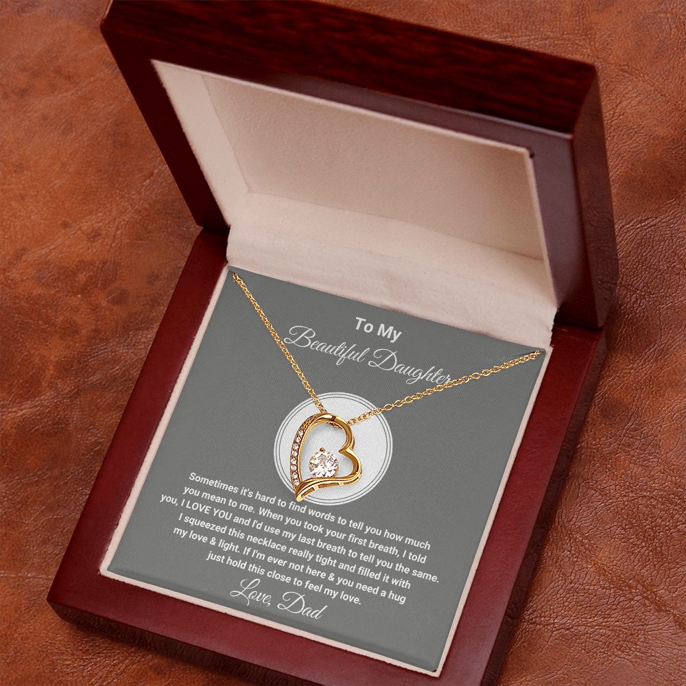 18k gold mother daughter necklace