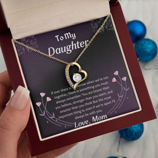 Mother Daughter Heart Necklace