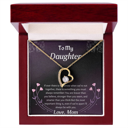 To My Daughter - Best Mother Daughter Charm Necklace