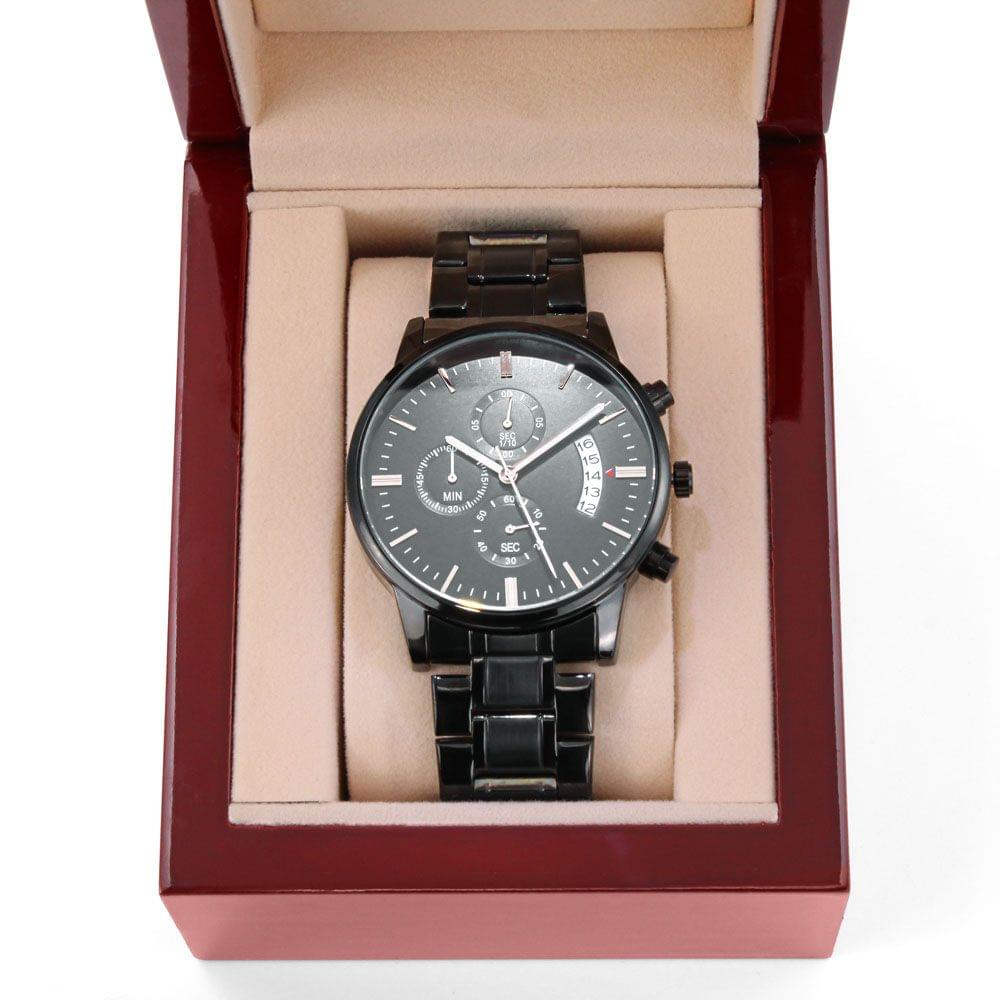Dear Love - Falling In Love With You - Black Chronograph Watch