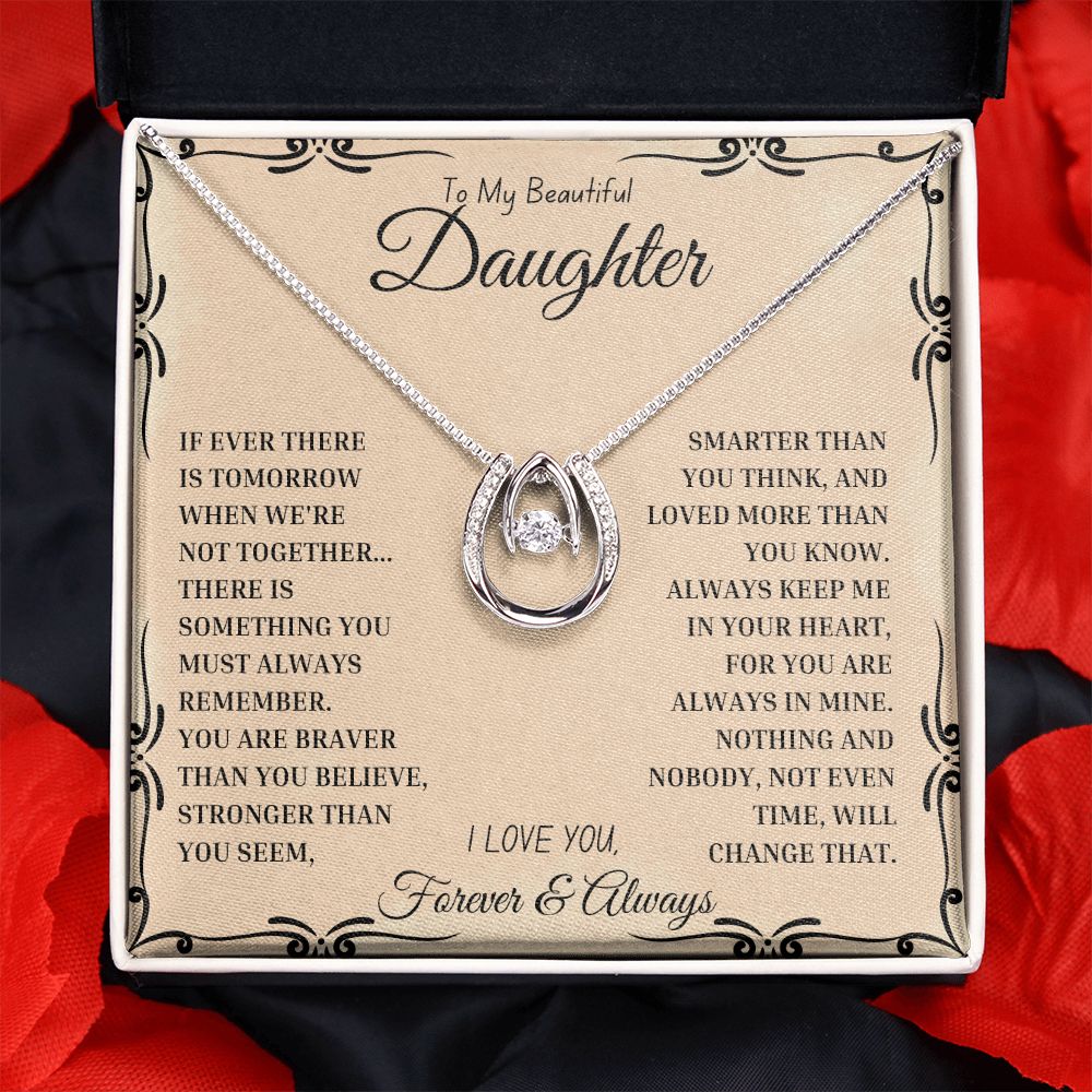 To My Daughter Necklace - Inspirational Gifts For Daughter From Mom & Dad