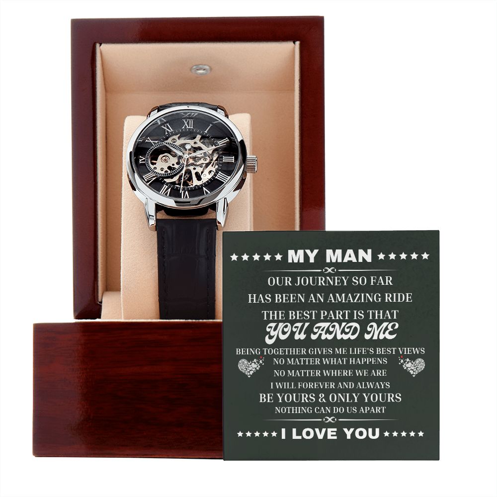 Man - Be Yours And Only Yours Men's Openwork Watch