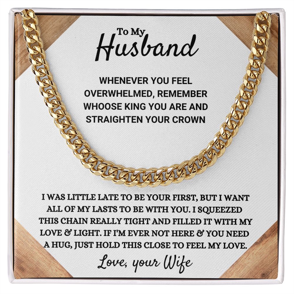 Husband - My Love & Light - Cuban Link Chain