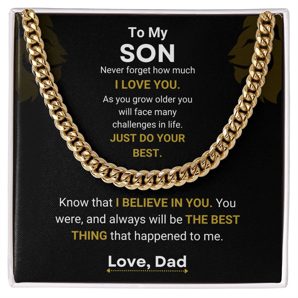 Son - I Believe In You - Cuban Link Chain