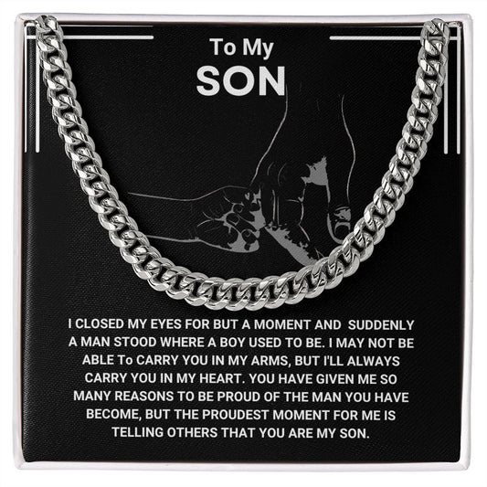 To My Son Gift From Dad | You Are My Son - Cuban Link Chain