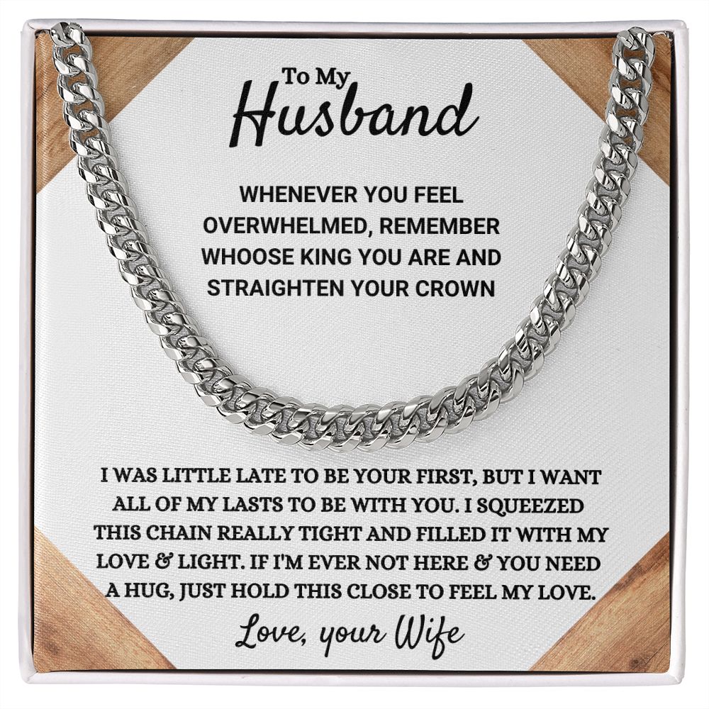 Husband - My Love & Light - Cuban Link Chain