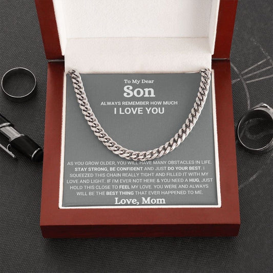 Cuban Link Chain - Present for Son from Dad