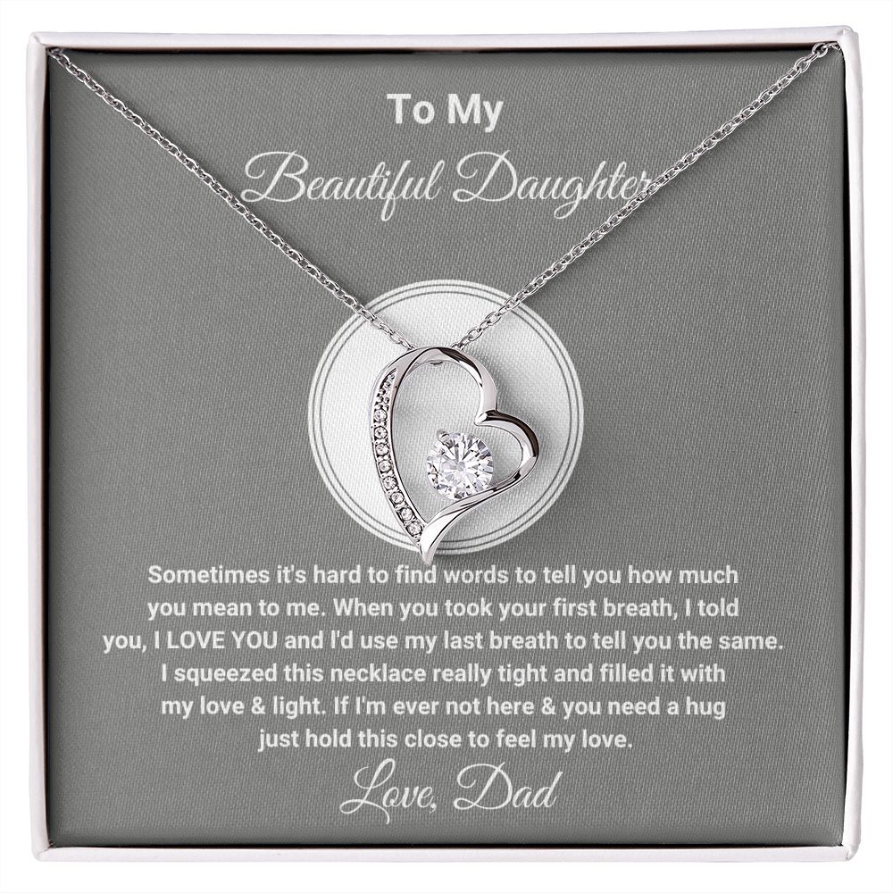 Father Daughter Pendant Necklace
