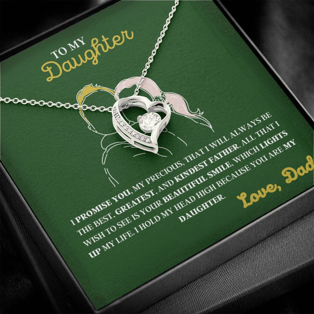 To My Daughter - Father To Daughter Jewelry Gift