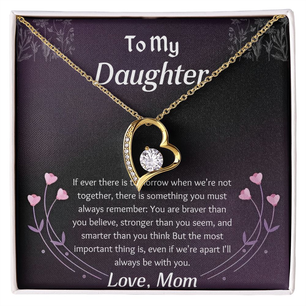 Mother Daughter Heart Necklace