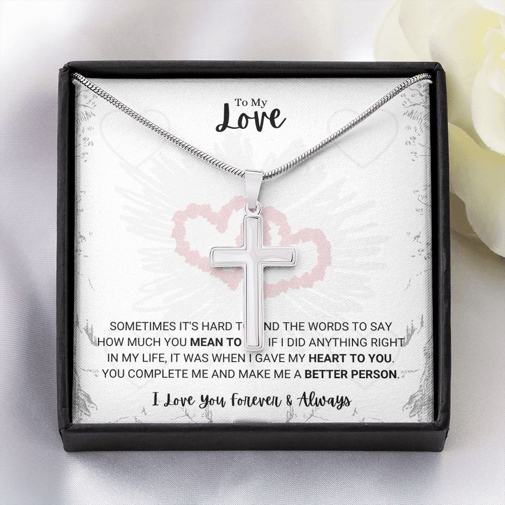 My Love - You Complete Me Cross Necklace