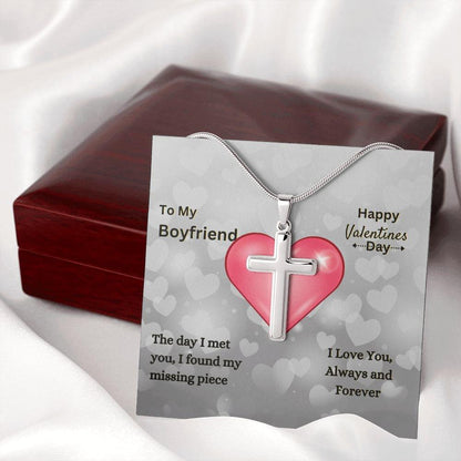 Boyfriend - You Are My Missing Piece Cross Necklace