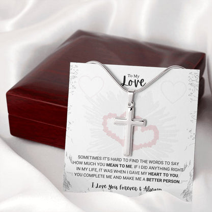 My Love - You Complete Me Cross Necklace